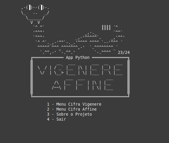 Main Application Menu