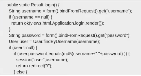 Login logic