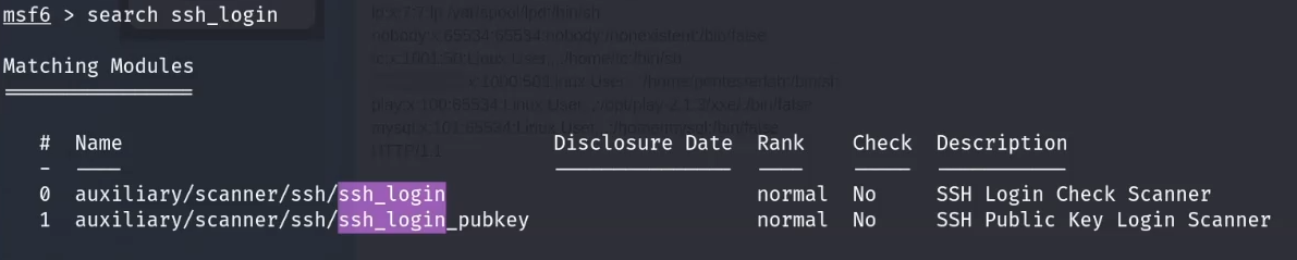 Metasploit modules